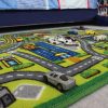 Car Play Mat Road Design Close Up Car Play Mat Road Design close up in childrens room with cars