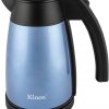 Kinox Stainless Steel Vacuum Electric Kettle In Blue Colour By Grunwerg Sheffield.