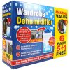 6 Piece Hanging Wardrobe Dehumidifier in box