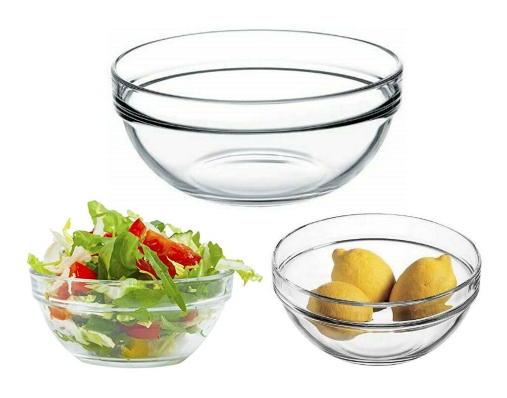 Clear Glass Mixing Bowl Glass Bowls HomeStoreDirect