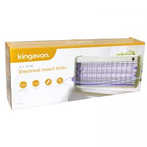 40w electrical insect killer in white and yellow box