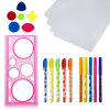 Chupa Chups Scented Spiral Art Set, spirograph, coloured pens and felt tips, paper,