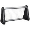 Inflatable Football Goal silver and black, inflated with net
