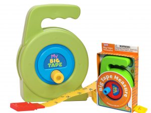 My First Big Tape Measure Toy in Box green and red, green and blue tape measures