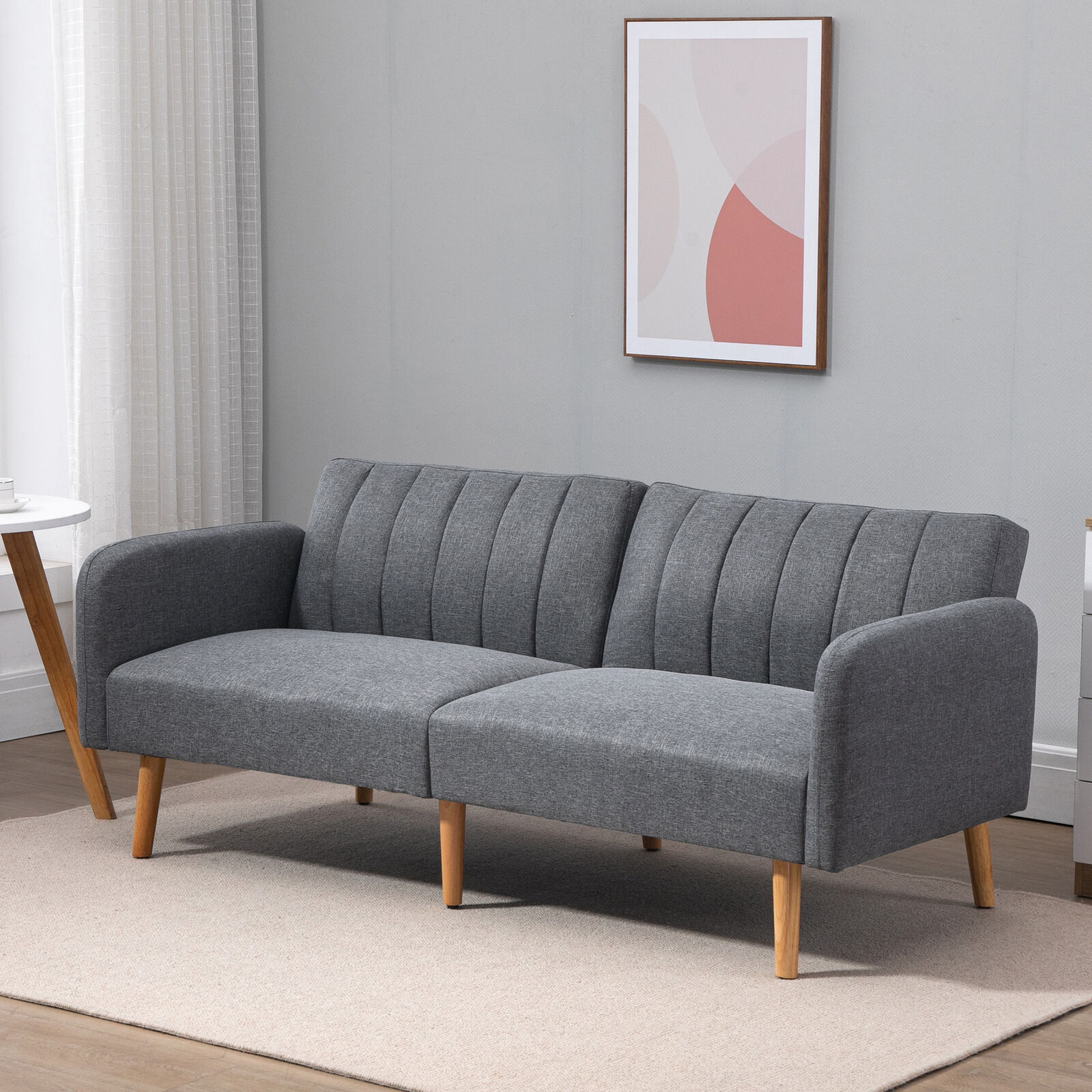 grey fabric sofa bed 7