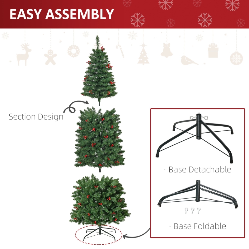 prelit green christmas tree 6