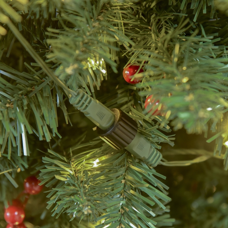 prelit green christmas tree 8